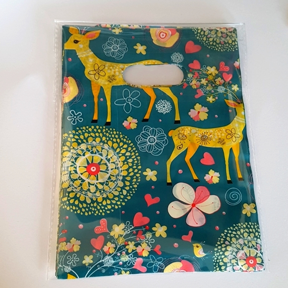 🎅🏼CLEARANCE 25 pcs Bambi Bags Reindeer Roe Deer Thank You Bags Favor Bags 6" - Picture 7 of 8